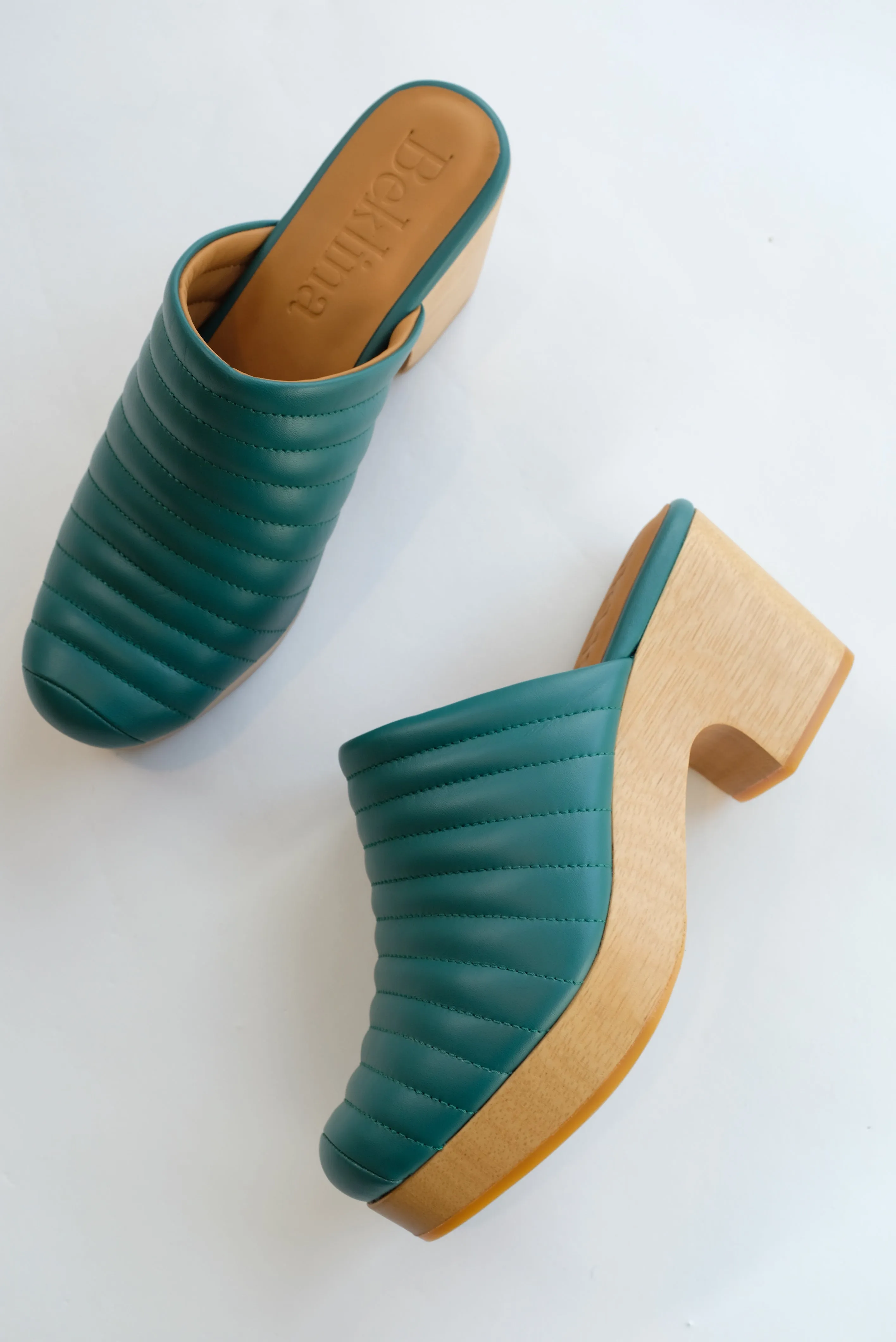 Beklina Ribbed Clog Cypress