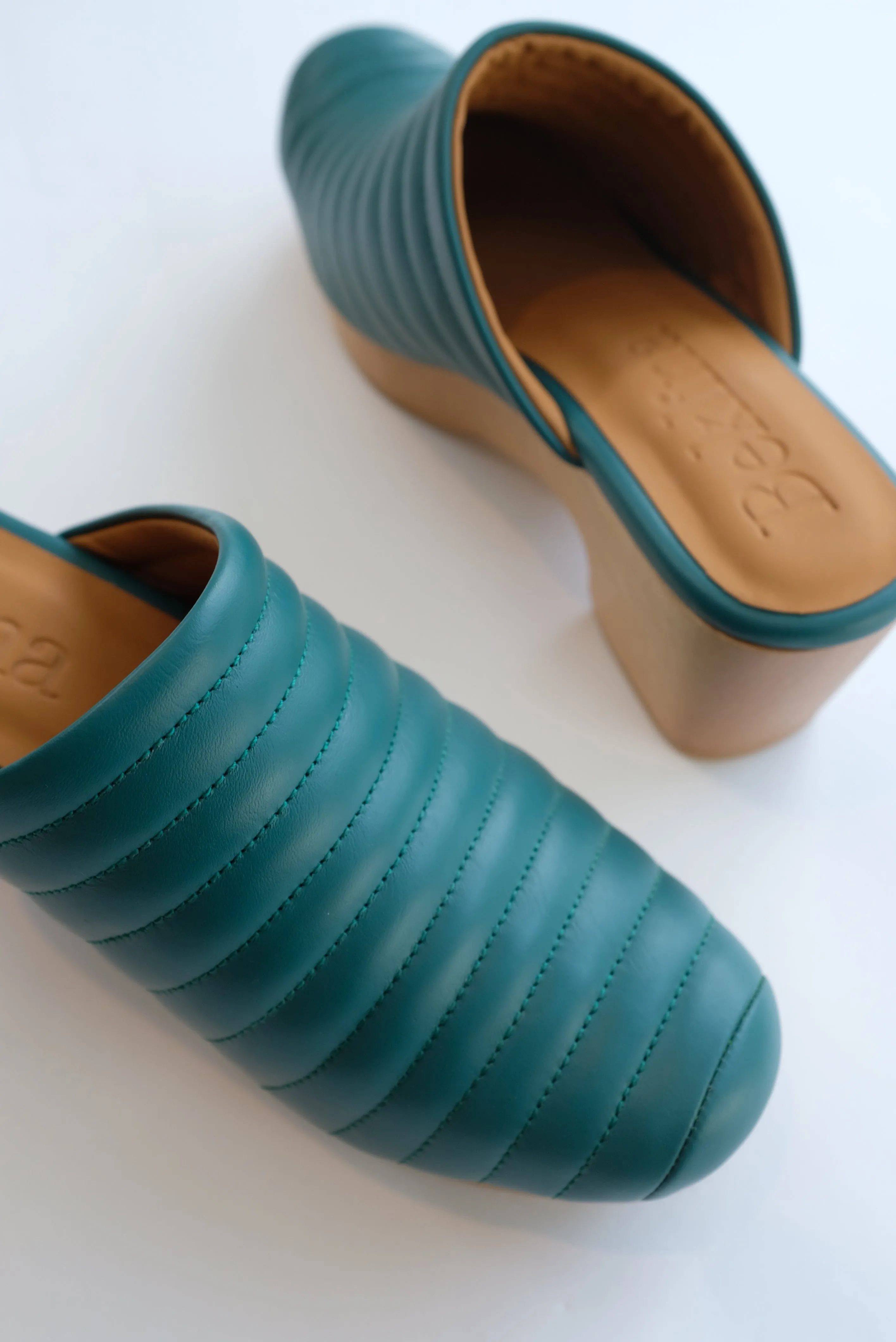Beklina Ribbed Clog Cypress