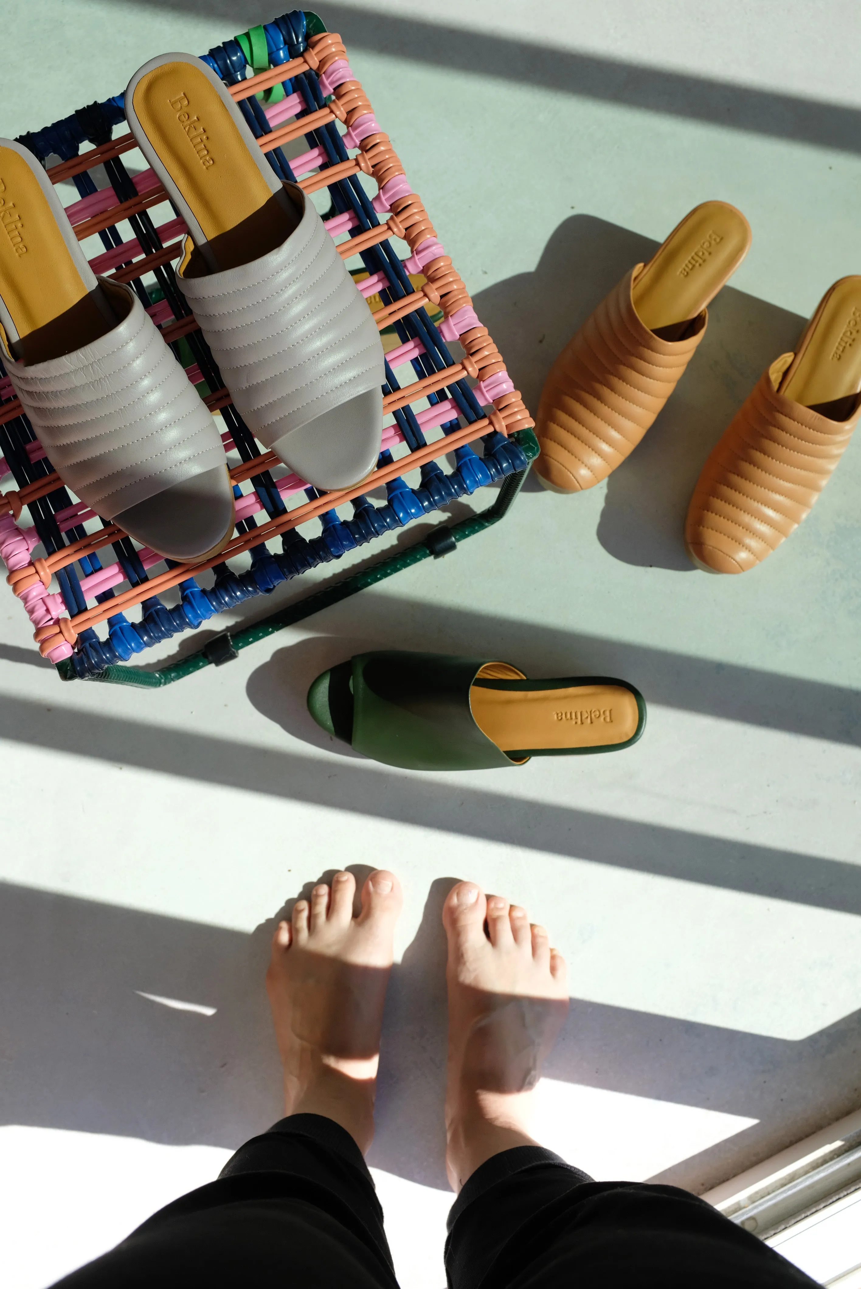 Beklina Ribbed Clog Peach