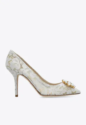 Bellucci 90 Taormina Lace Pumps
