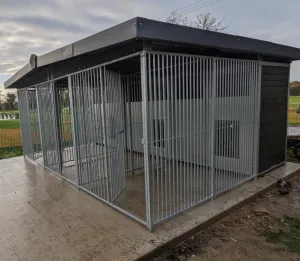 Benchmark Dog Kennel with Apex Roof - Triple 12 x 12ft, Eco Thermal Range