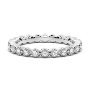 Bezel-Set Moissanite Eternity Ring