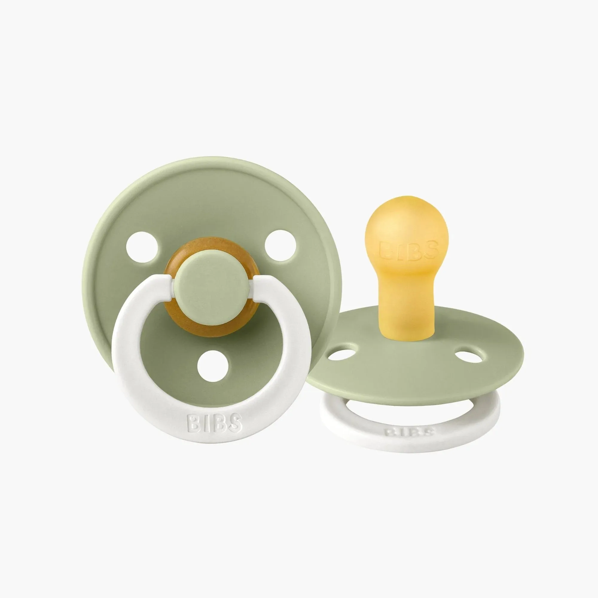 BIBS Pacifier Round GLOW 2pk