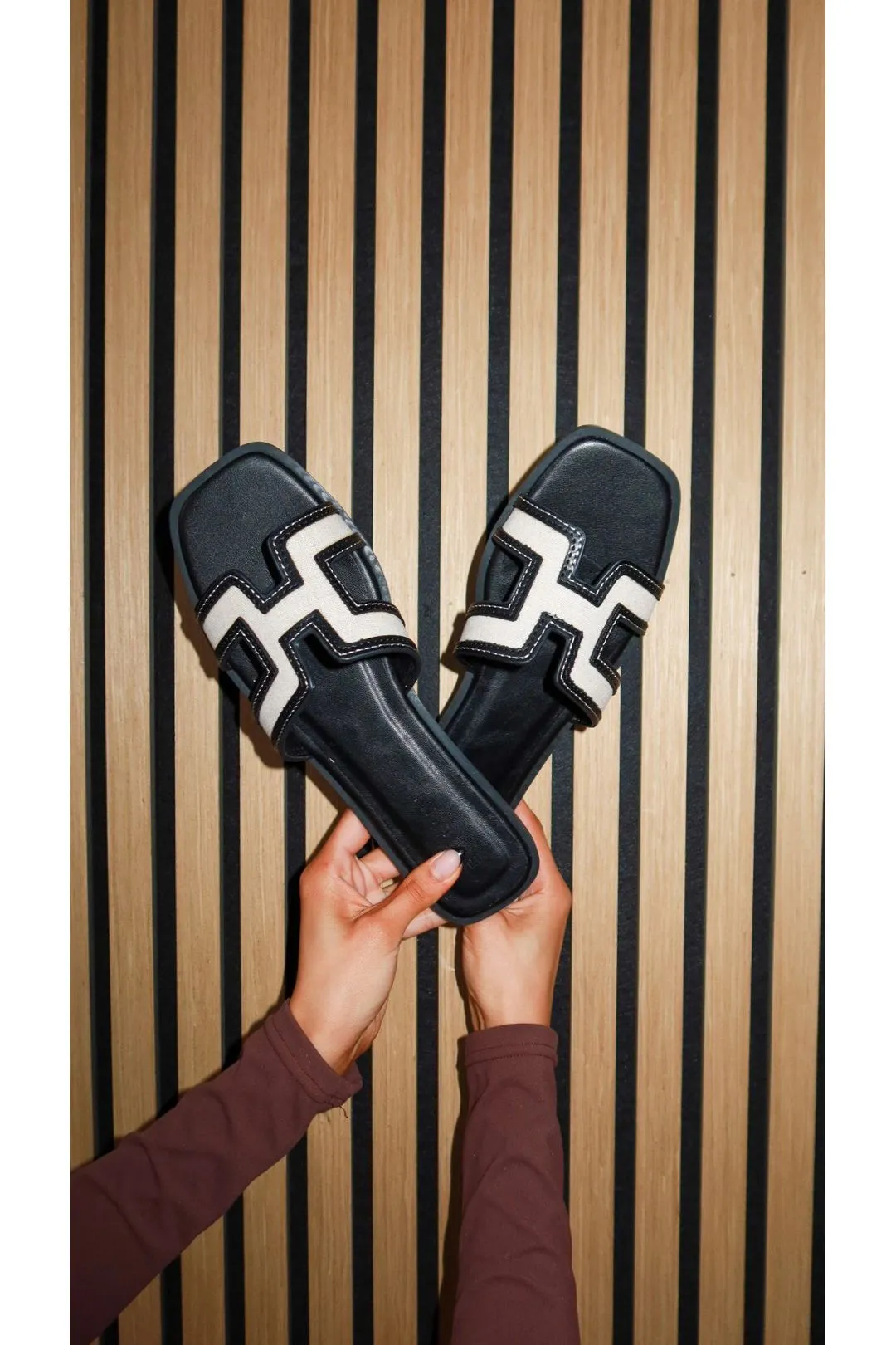 Billini: Gordy Sandal - Black/Linen
