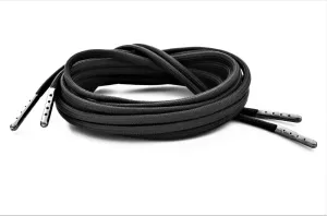Black Boot Laces *Guaranteed for Life* 550 Paracord Steel Tip Shoelaces