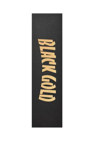 Black Gold Grip Arch Text Griptape