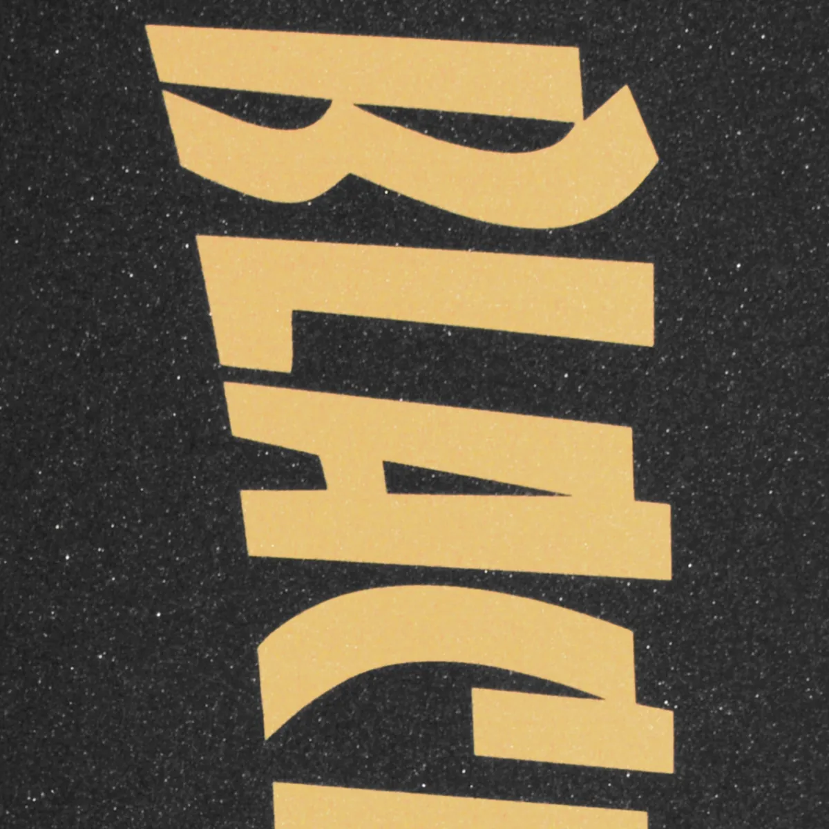 Black Gold Grip Arch Text Griptape