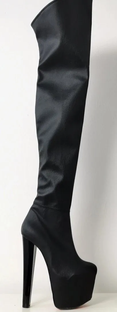Black Over The Knee Boots
