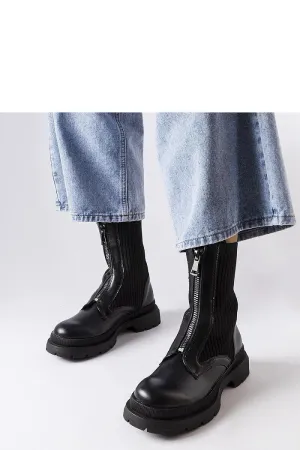 Black sock boots