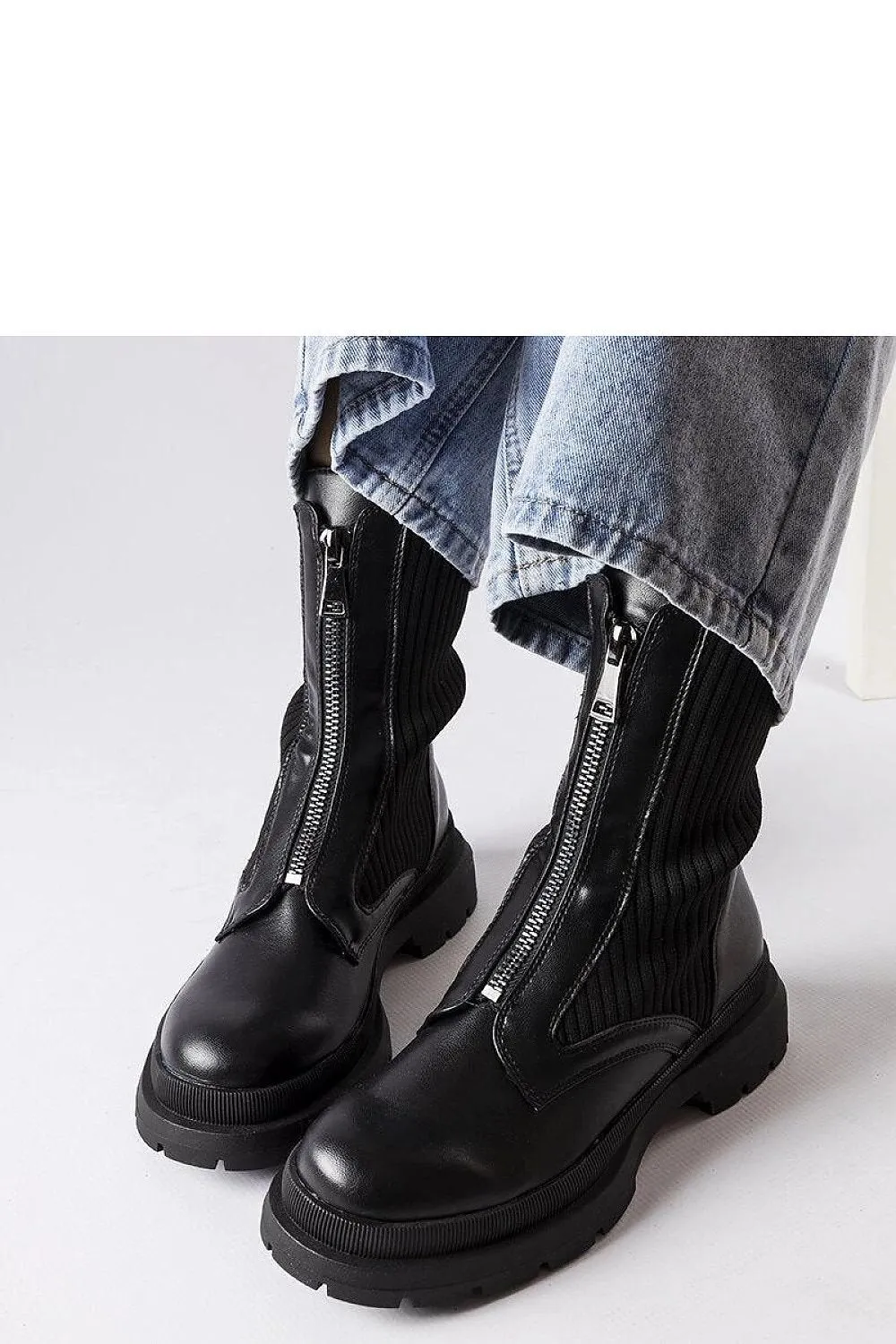 Black sock boots