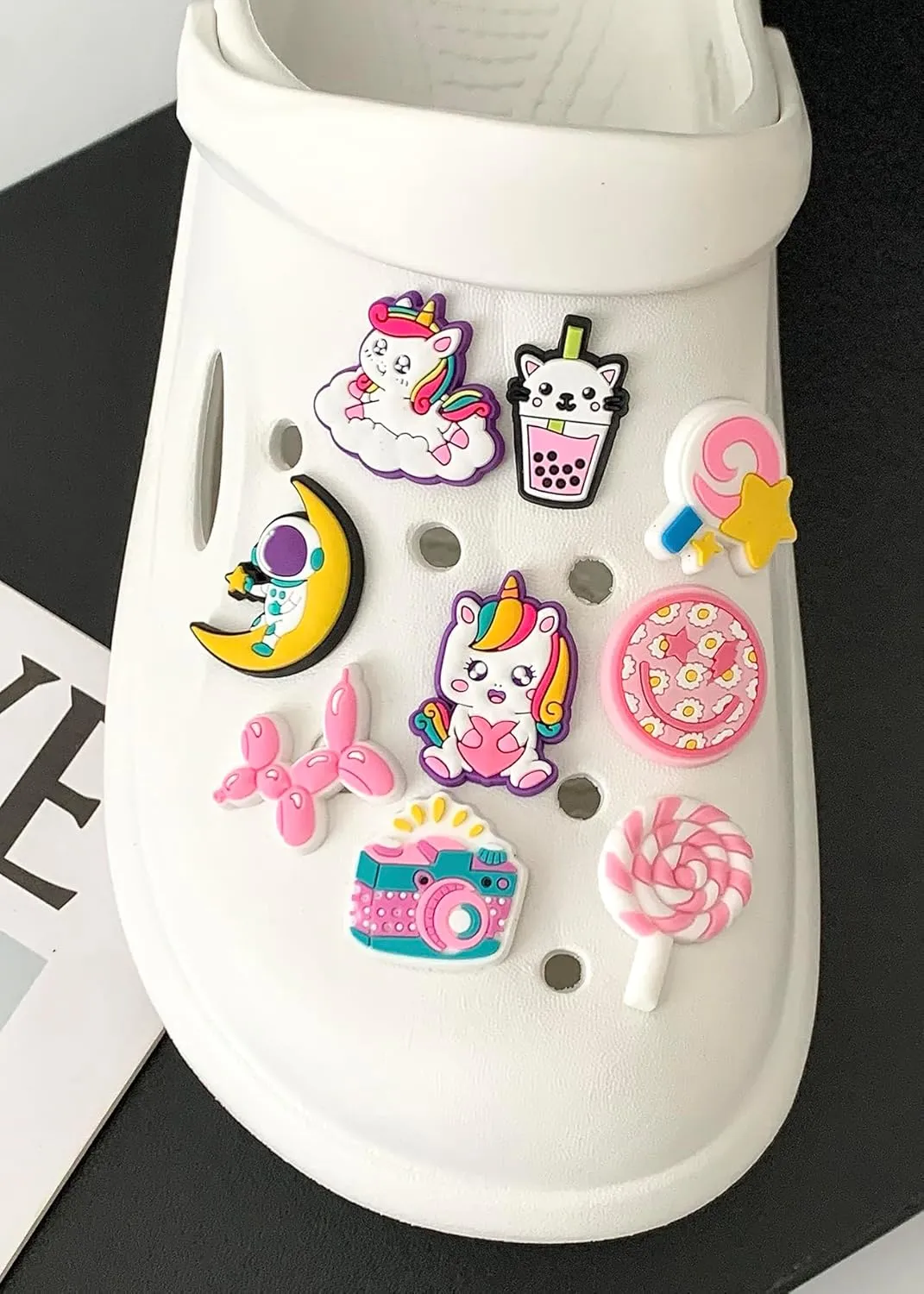 Bling Shoe Charms for Girly Butterfly, Chain Accessories, Socks, Cute Designer Sneakers