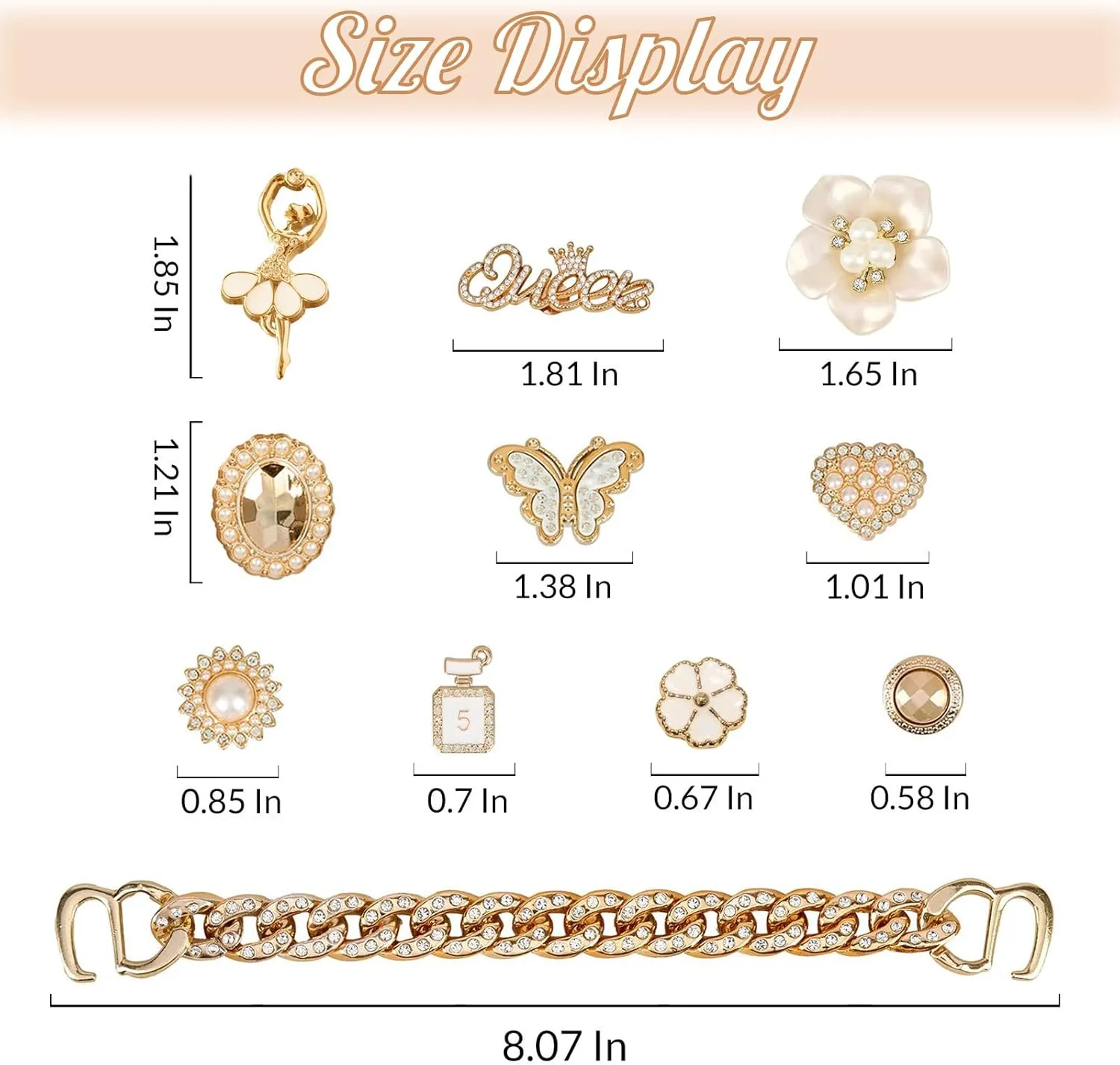 Bling Shoe Charms For Women, Floral Pearl Clog Shoe Decor, Butterfly Jewelry Accessories For Party Favors, Birthday Gifts.