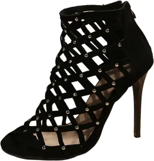 Block Heels Women's Chunk Low Heel Pump Sandals Black Glitter Heels Women's Chunky Low Heels Open Toe Sandals