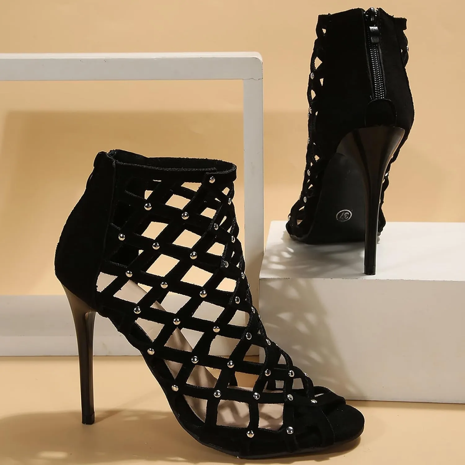 Block Heels Women's Chunk Low Heel Pump Sandals Black Glitter Heels Women's Chunky Low Heels Open Toe Sandals