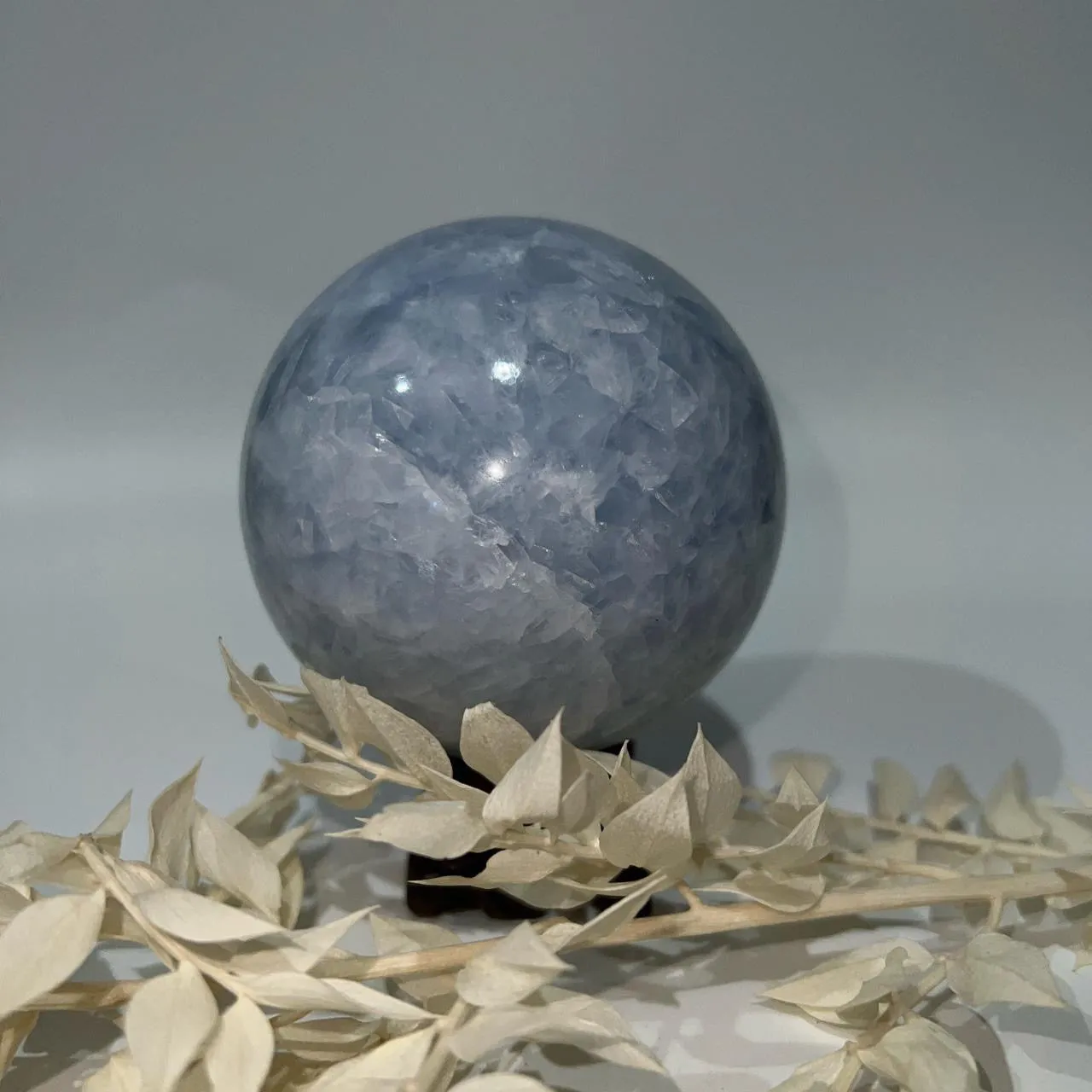 Blue Calcite Crystal Sphere Crystal Ball Blue Crystal