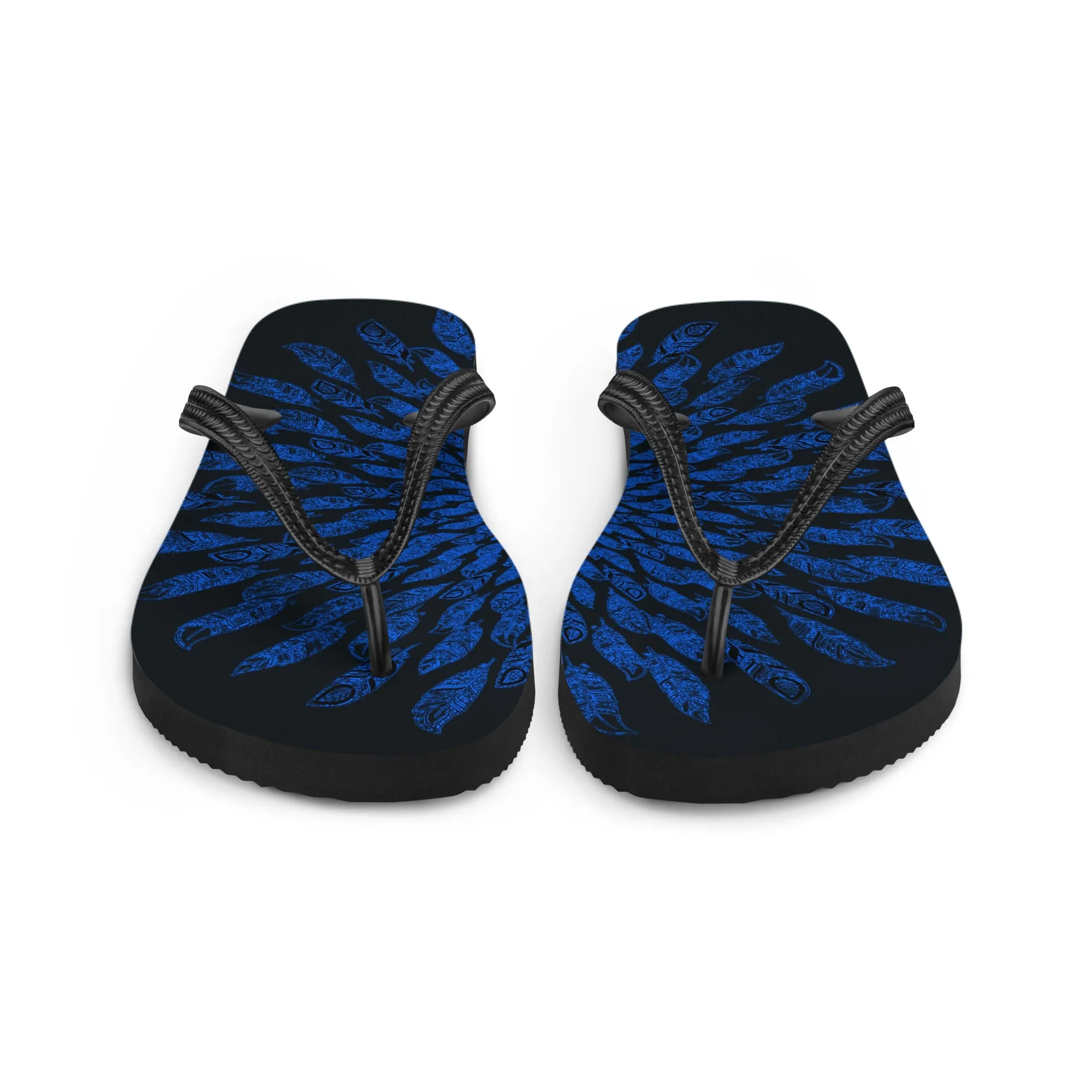 Blue Tickle Flip-Flops