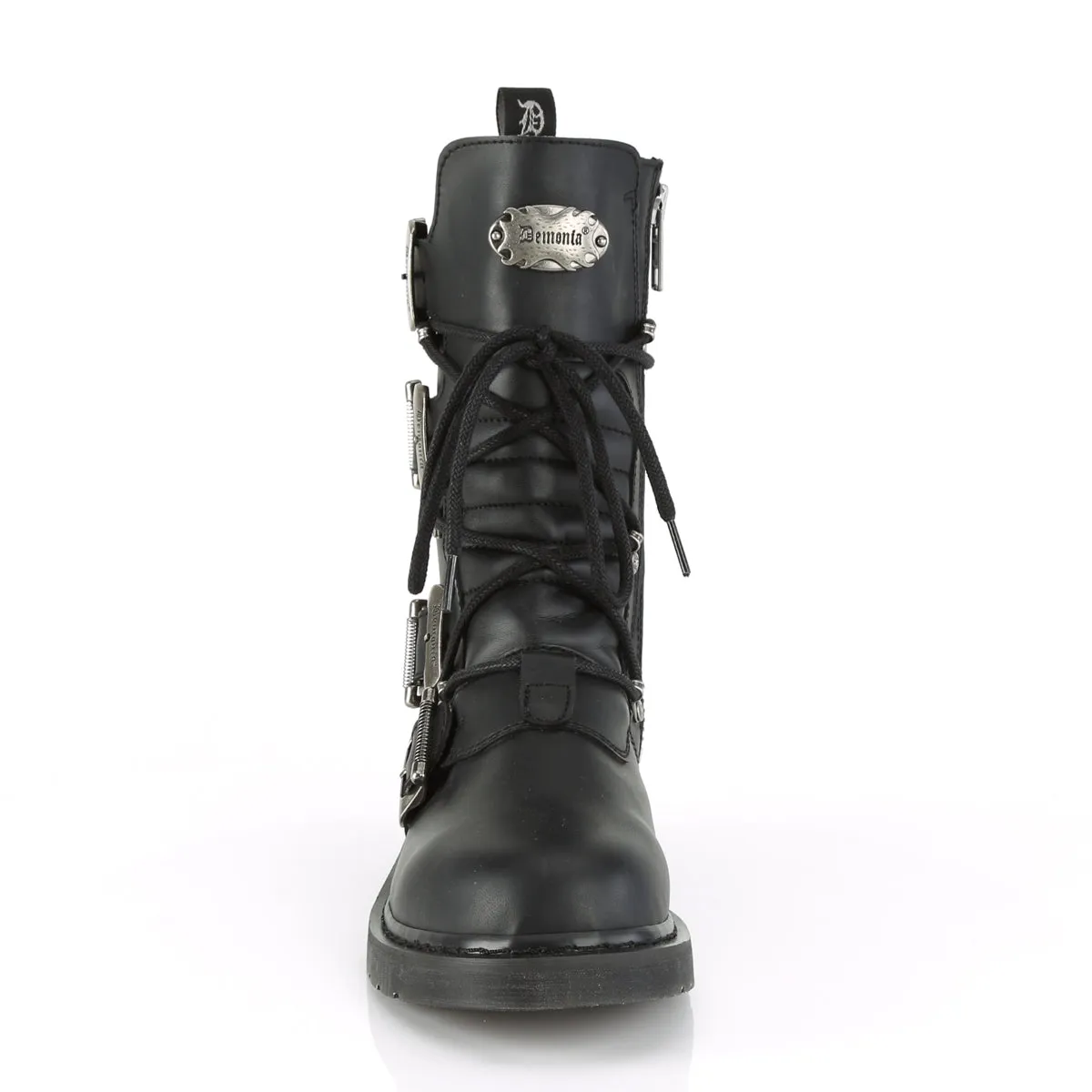Bolt 265 Black Matte Vegan Leather Mens- Demonia Direct