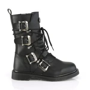 Bolt 265 Black Matte Vegan Leather Mens- Demonia Direct