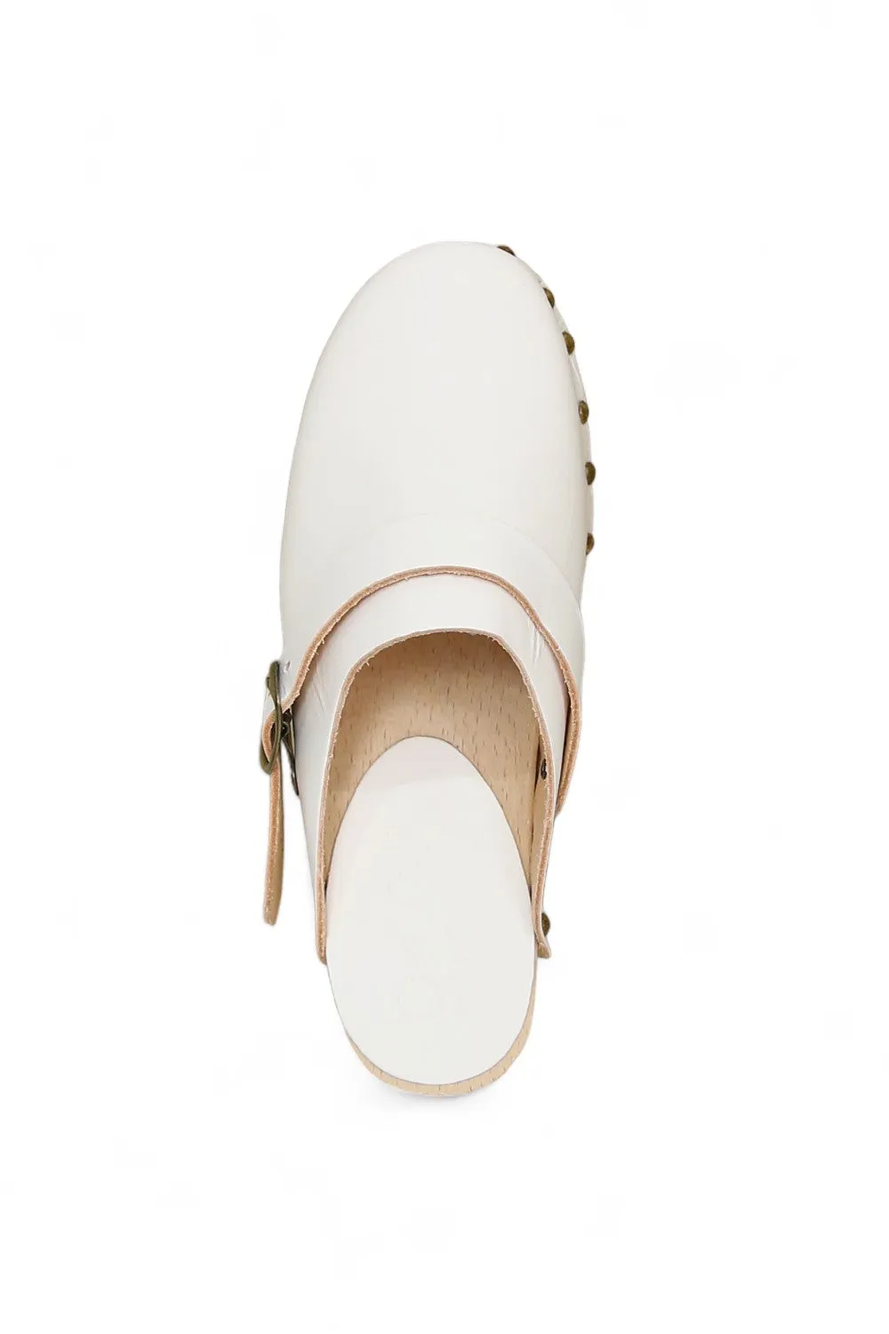 BOSABO CAMILLE CLOGS SEMINCO VEG BLANC