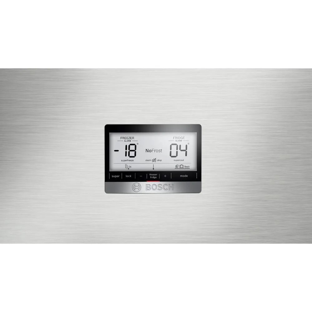 Bosch Series 6 Freestanding Fridge-Freezer Refrigerator with Freezer at Top 186x86cm