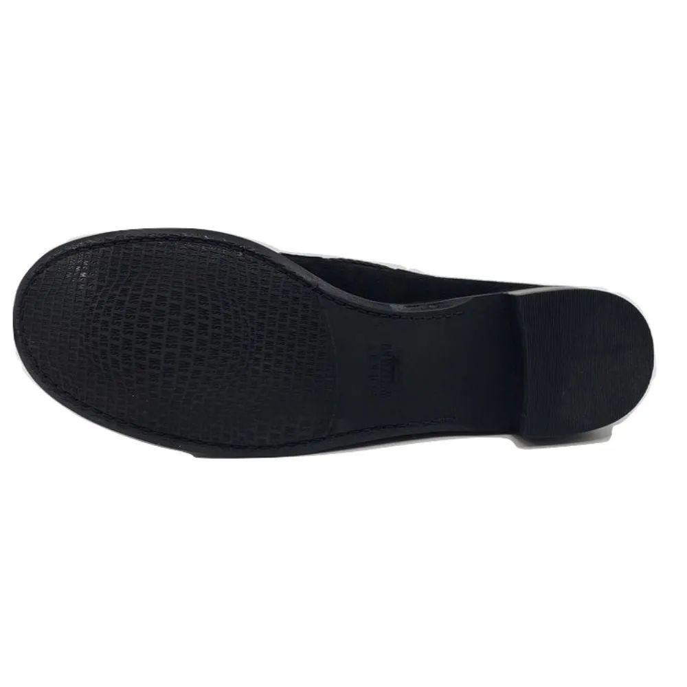 Braidy Bow Black Stuart Weitzman Loafer Flats
