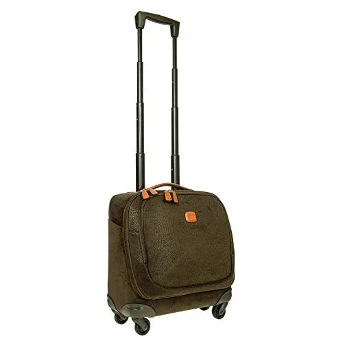 Bric's Life International Laptop Pilot Case Spinner Carry-On - Olive