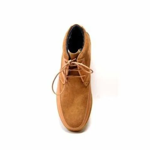 British Walkers Birmingham Bally Style Men's Cognac Tan Suede High Tops