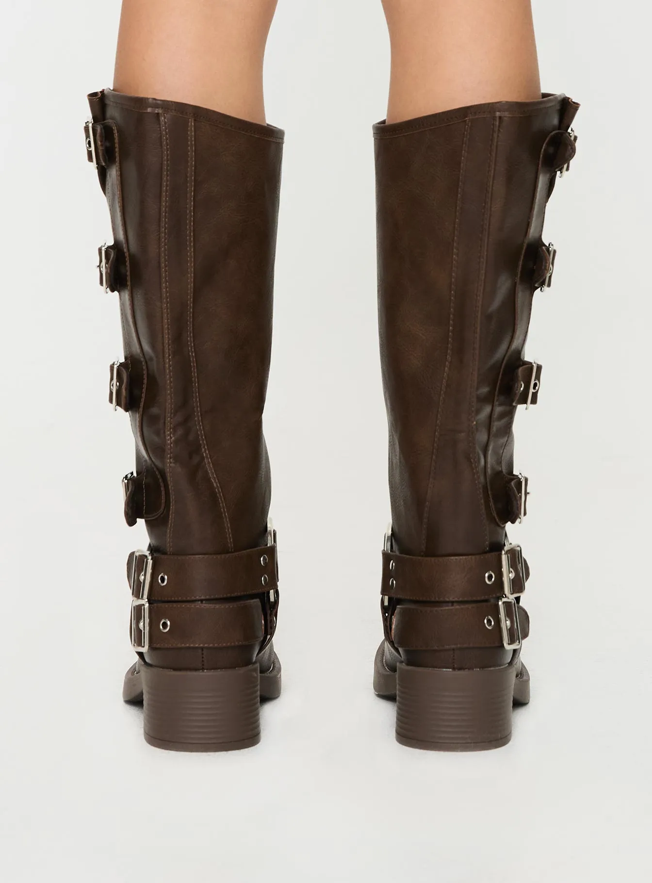 Buckle Down Boots Brown