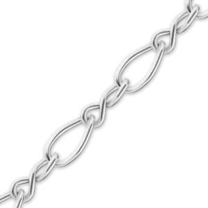 Bulk / Spooled Figure Eight Chain in Sterling Silver (2.30 mm - 5.60 mm)