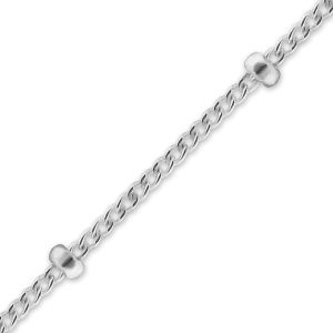 Bulk / Spooled Rolo Stud (Satellite) Chain in Sterling Silver (0.70 mm)