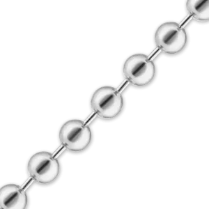 Bulk / Spooled Round Bead Chain in Sterling Silver (0.80 mm - 5.00 mm)