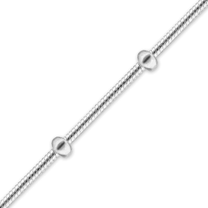 Bulk / Spooled Snake Stud (Satellite) Chain in Sterling Silver (0.80 mm)