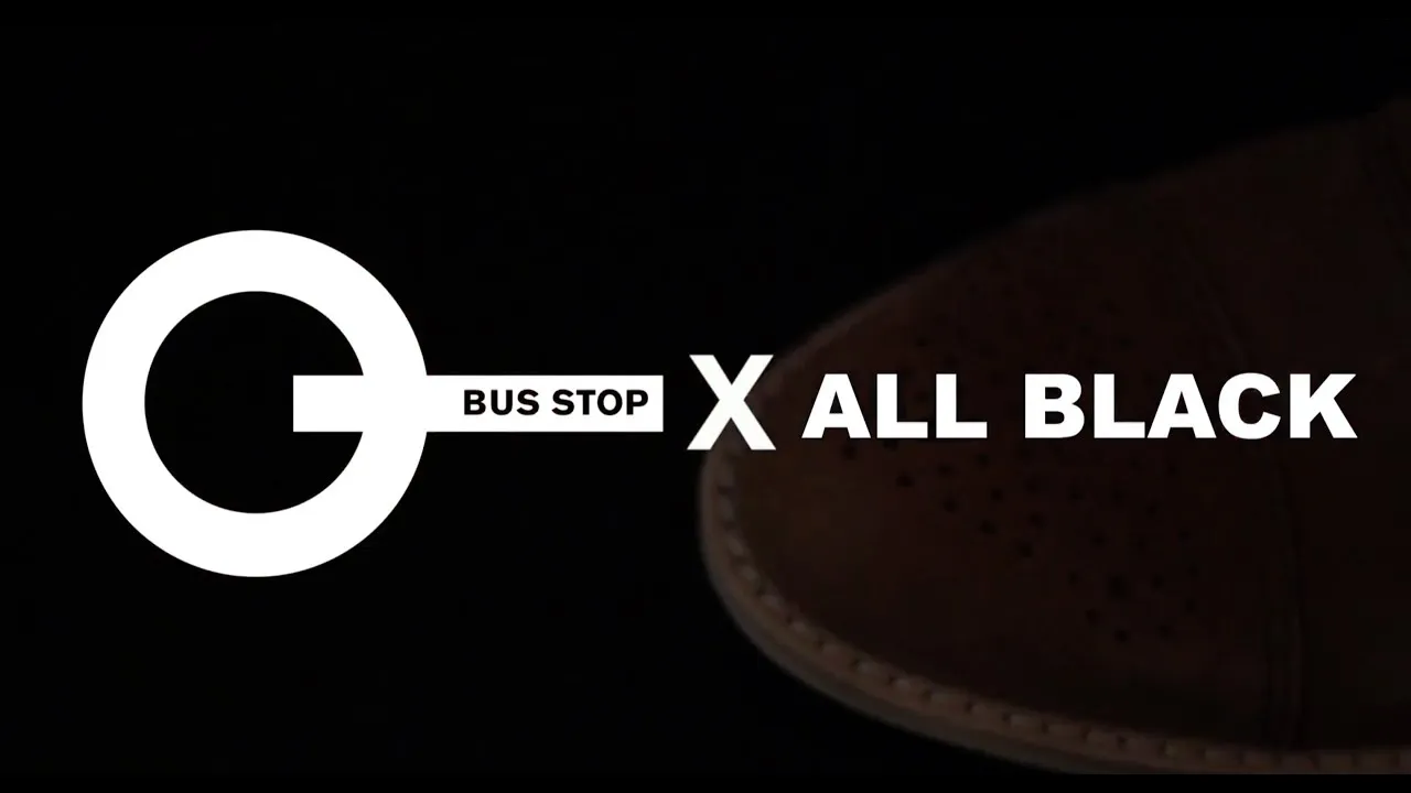 BUS STOP X ALL BLACK CREAM ANGLAISE TWO-TONE OXFORD LOAFERS