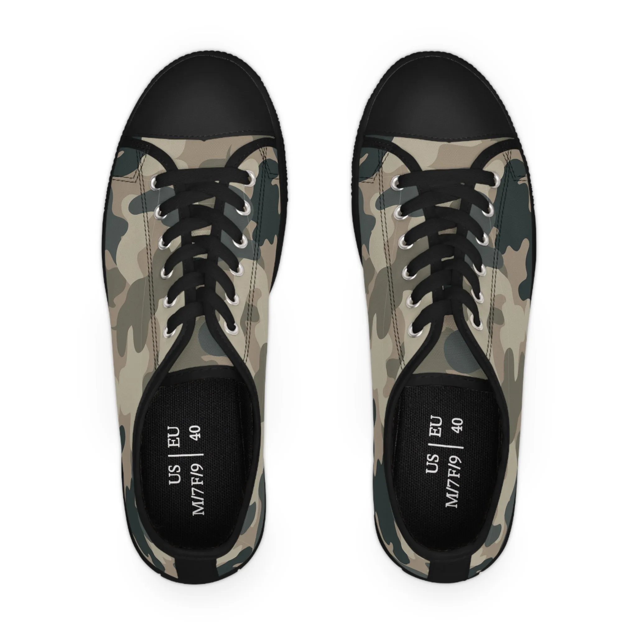Camo no 7  Women's Low Top Sneakers