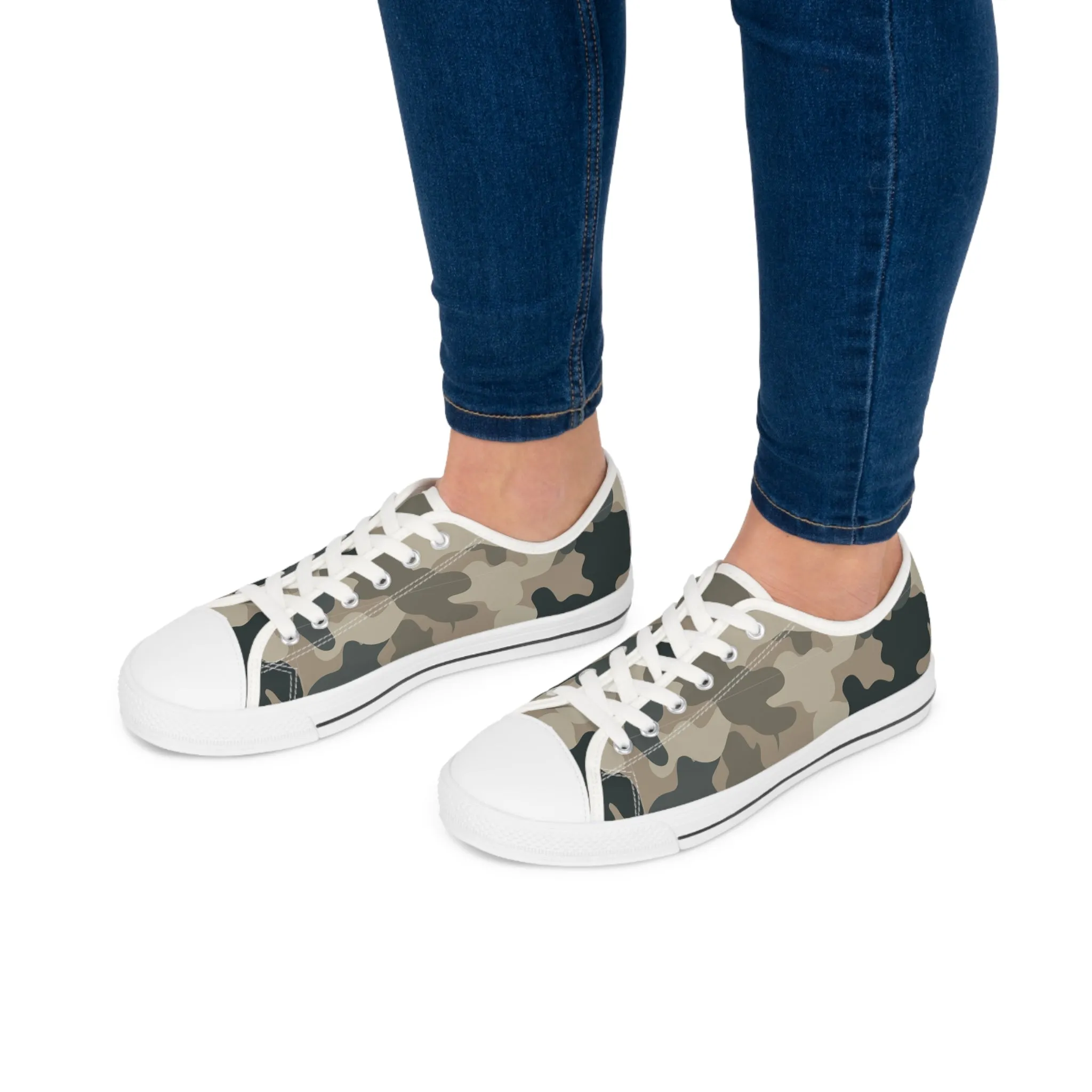 Camo no 7  Women's Low Top Sneakers