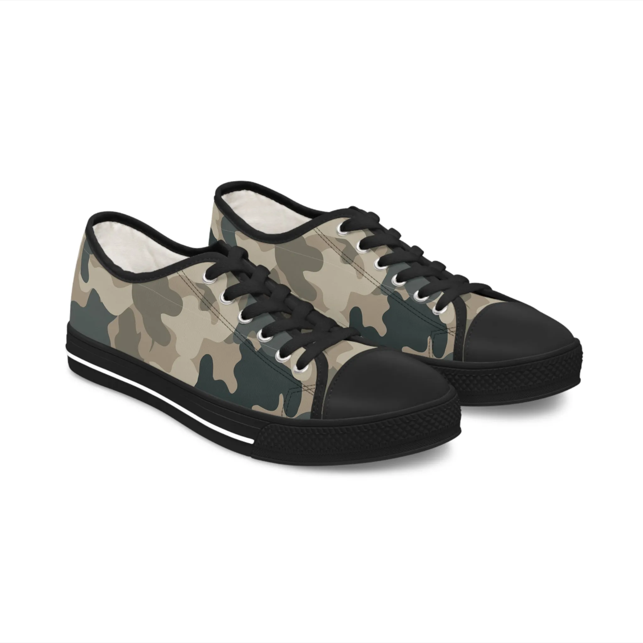 Camo no 7  Women's Low Top Sneakers