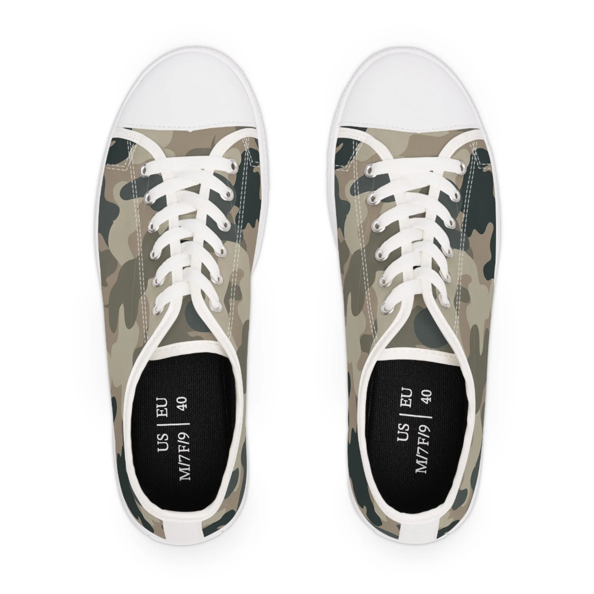 Camo no 7  Women's Low Top Sneakers