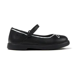 Camper For Kids Black Leather Mary Jane Shoes