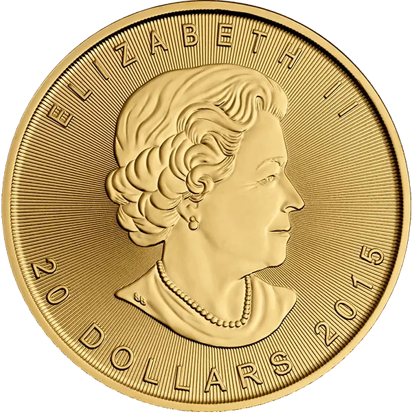 Canadian Gold Maple Leaf 1/2 Oz 2015