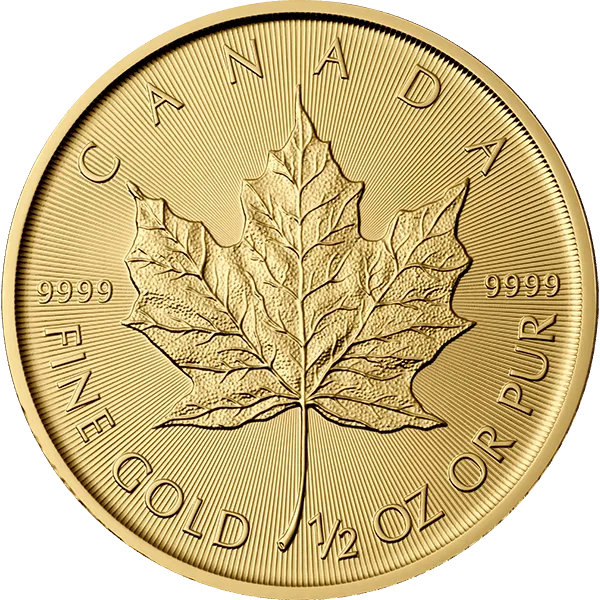 Canadian Gold Maple Leaf 1/2 Oz 2015