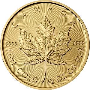 Canadian Gold Maple Leaf 1/2 Oz 2015