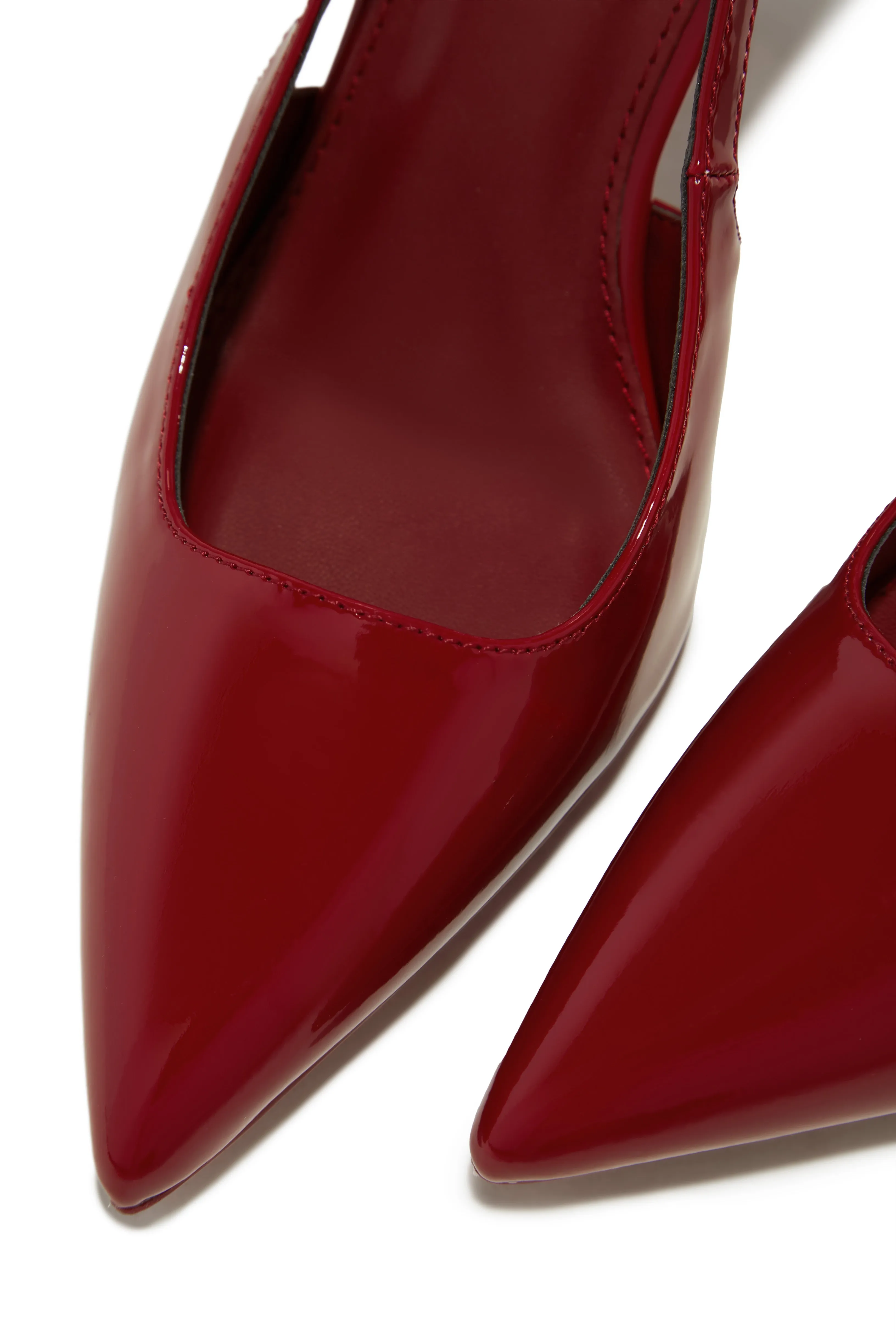 Caroline Slingback Pumps - Cherry