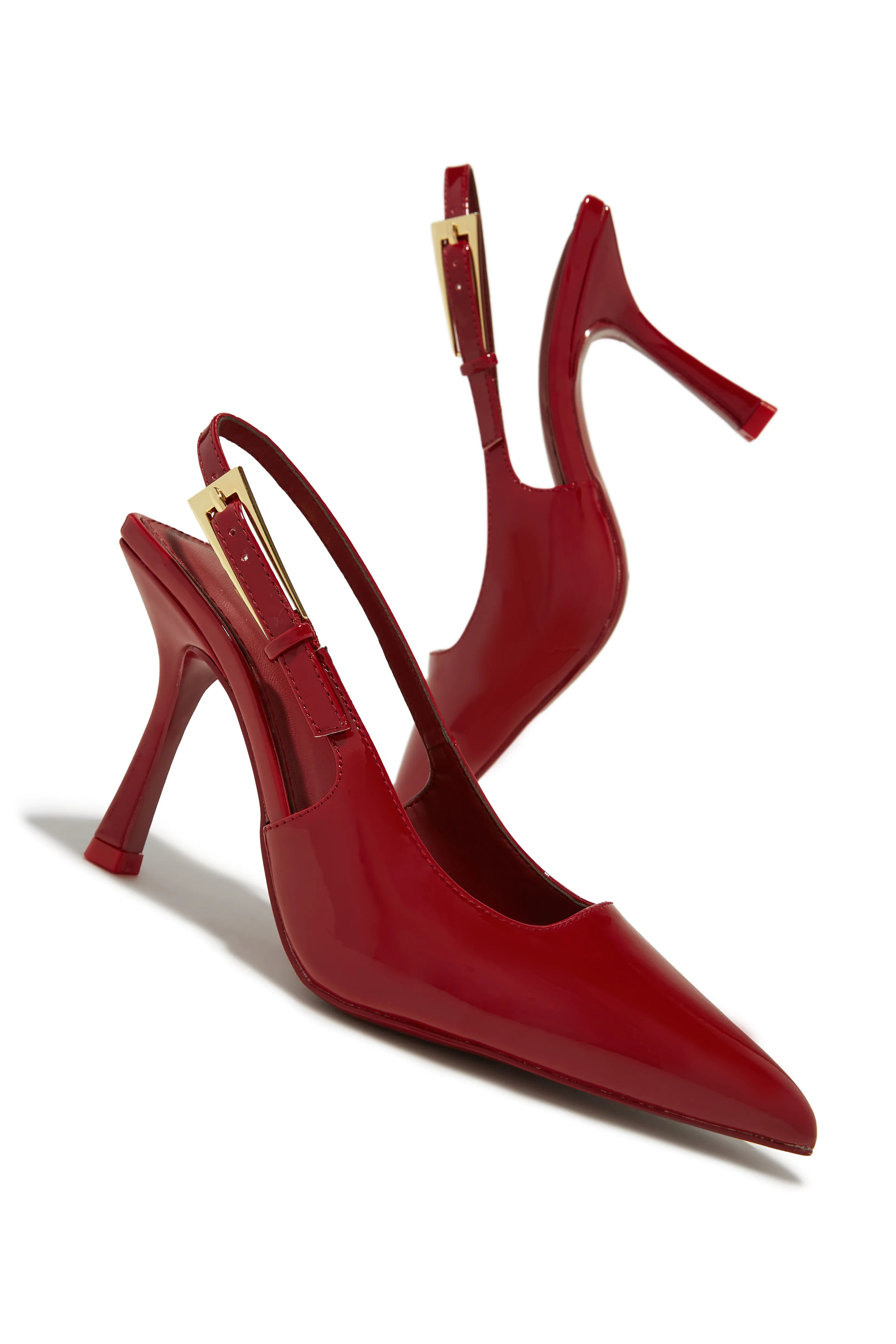 Caroline Slingback Pumps - Cherry