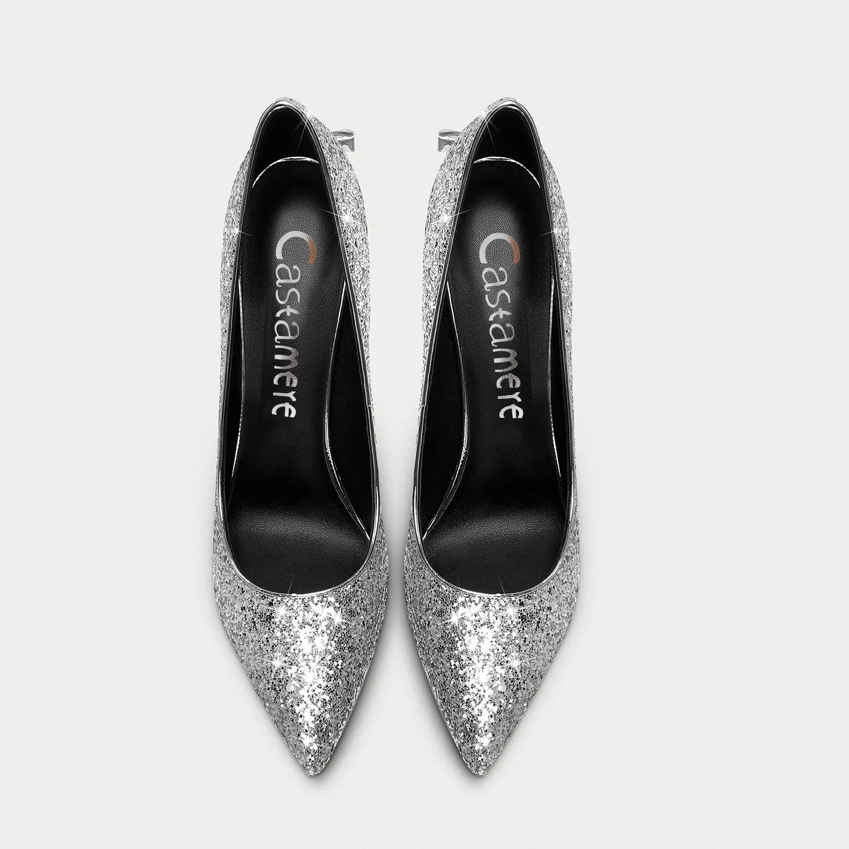 Castamere Women Stiletto High Heel Close Pointed Toe Slip-on Pumps Bow-Knot Wedding Party Sexy Dress Classic Shoes