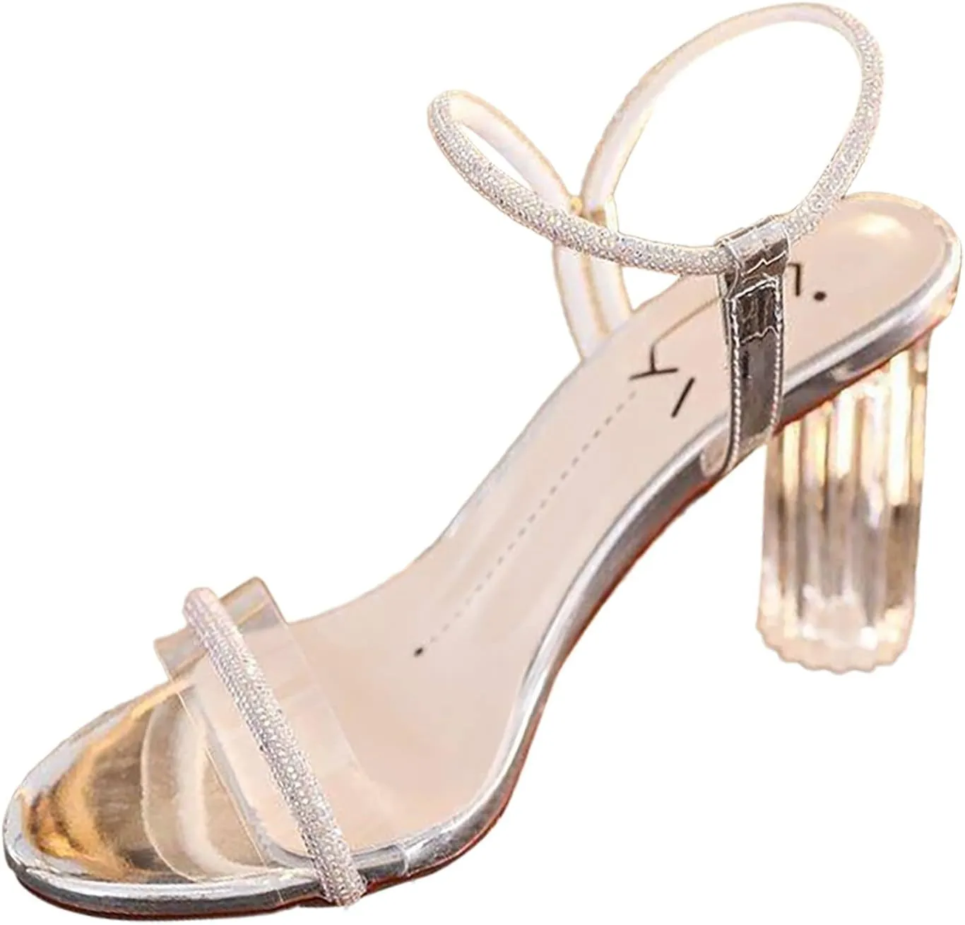 Casual Summer Sandals Women Low Wedge Heel Open Toe Dressy Comfortable Elastic Ankle Strap