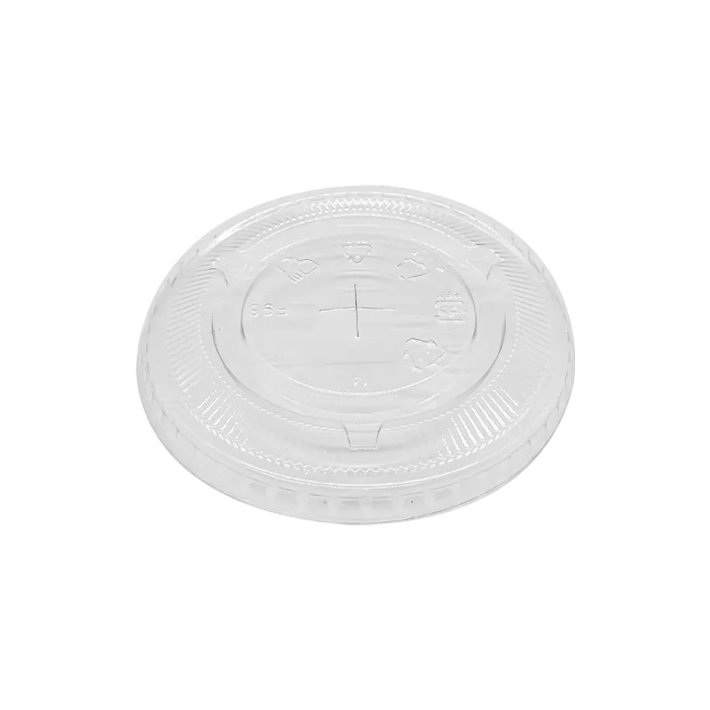 CCF 12-24OZ(D98MM) PET Flat Lid For PET Plastic Cup - 1000 Pieces/Case