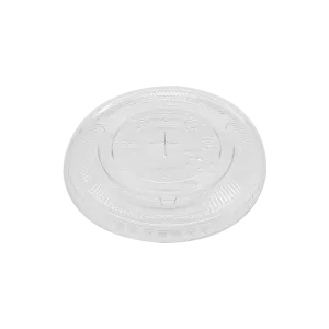 CCF 12-24OZ(D98MM) PET Flat Lid For PET Plastic Cup - 1000 Pieces/Case