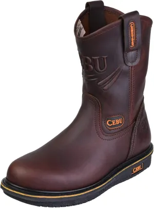 CEBU | Comfort Boots For Men | Handcrafted | High-Traction Soles | Resistant | For Professional Jobs | 7.5 US | Brown