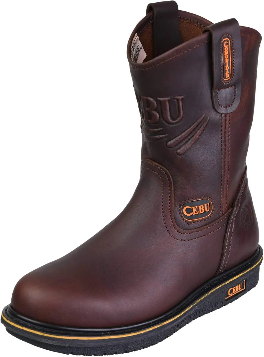 CEBU | Comfort Boots For Men | Handcrafted | High-Traction Soles | Resistant | For Professional Jobs | 8 US | Brown