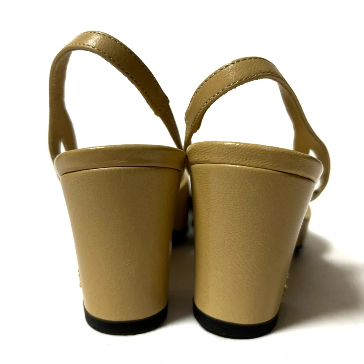 Chanel beige slingback pumps, 34